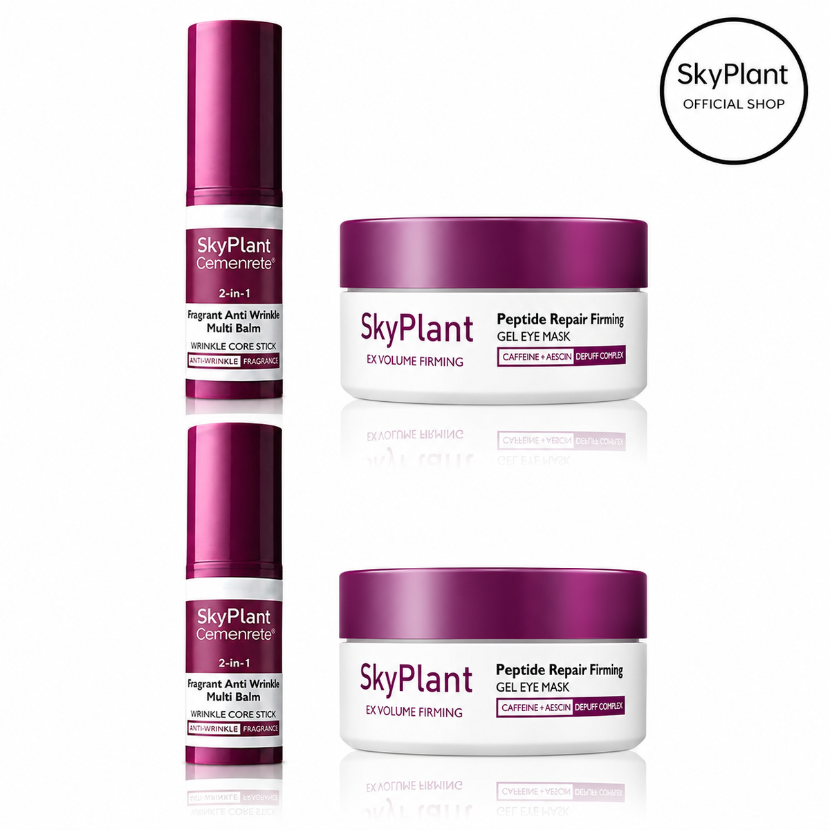 Calcium Volume Multi Balm+Eye Patch 60ea Korean Skin Care Cosmetics with Collagen Extract Elasticity Eye Shield Skin Repair