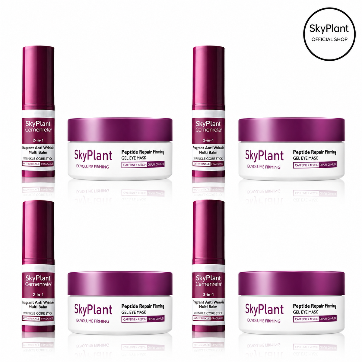 Calcium Volume Multi Balm+Eye Patch 60ea Korean Skin Care Cosmetics with Collagen Extract Elasticity Eye Shield Skin Repair