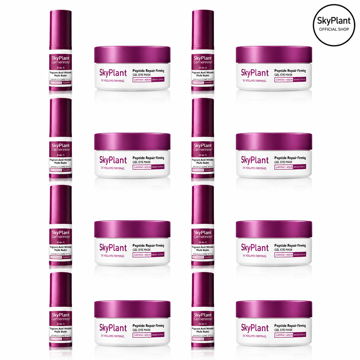 Calcium Volume Multi Balm+Eye Patch 60ea Korean Skin Care Cosmetics with Collagen Extract Elasticity Eye Shield Skin Repair
