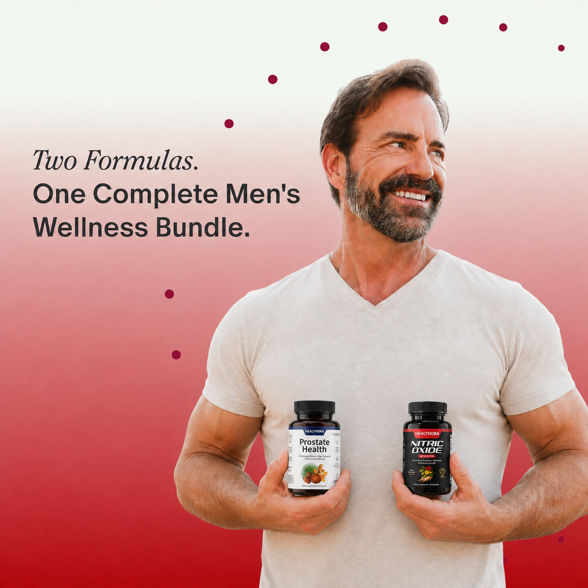 Healthora Prostate Health + Nitric Oxide Booster Bundle