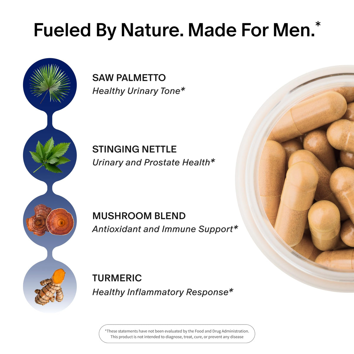 Healthora Prostate Health Supplements for Men, 90 Vegan Capsules