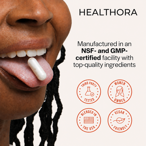HEALTHORA Myo-Inositol & D-Chiro Inositol Supplement with Magnesium, Shatavari, Rhodiola, 30 Servings. Supports Ovarian Function, Hormone Balance, Homocysteine Levels, Womens Fertility (40:1 Ratio, 120 Vegetarian Capsules)