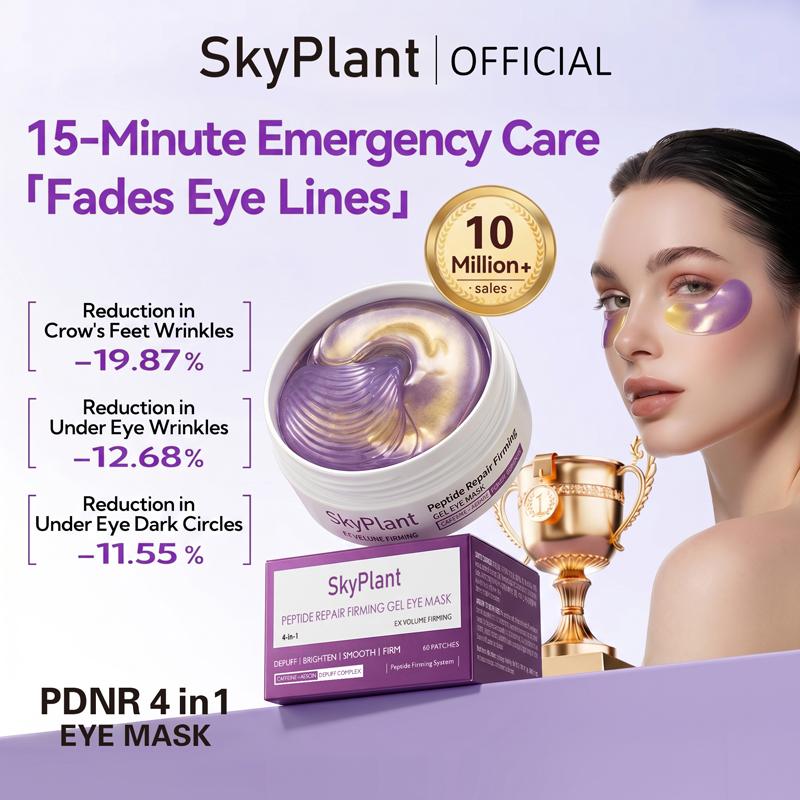 Calcium Volume Under Eye Patches for Puffy Eyes & Dark Circles, Hydrogel Eye Mask for Wrinkles, Fine Lines & Sagging Skin