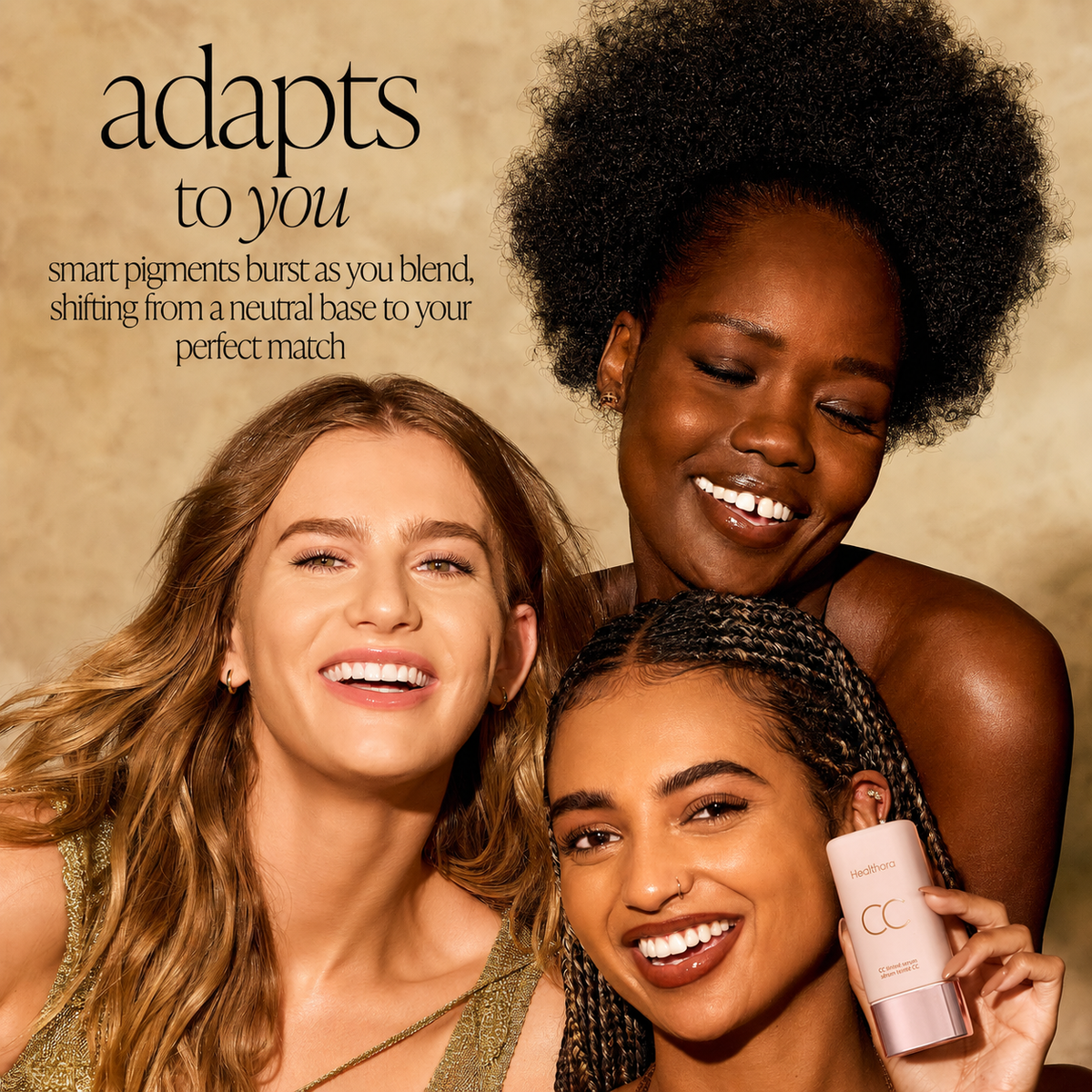 Color-Correcting Tinted Serum with Color-Changing Shade-Matching Adaptisphere Technology, Lightweight Coverage, No-Makeup Makeup, Waterproof, 16HR Wear, vegan & cruelty-free